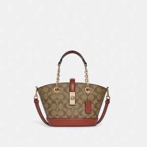 Coach Lane Bucket Bag in Signature Canvas